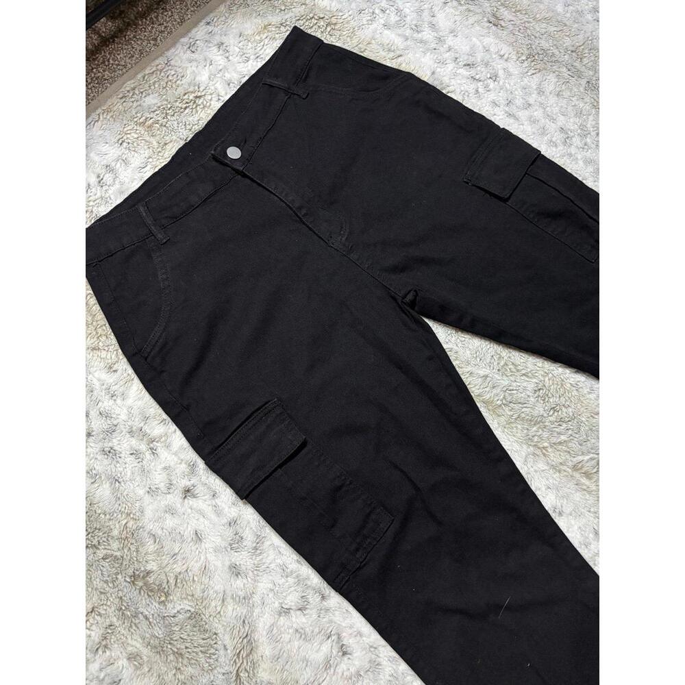 Shein black cargo pants mens large 30x28 - Picture 2 of 9
